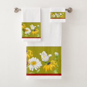 Joyful Summer on a Bathroom Towel Set