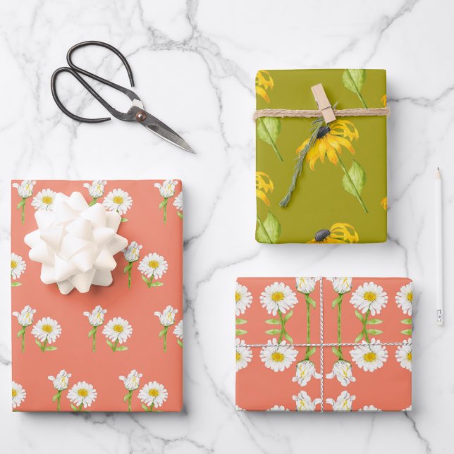 Joyful Summer on a Wrapping Paper Set (Front)