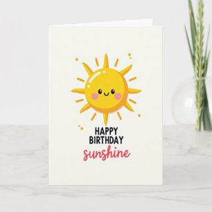 Joyful Sun Birthday Card