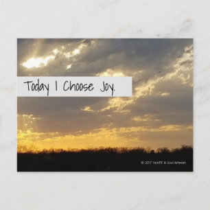Joyful Sunset Postcard