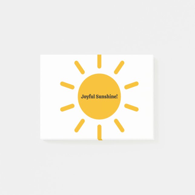 JOYFUL SUNSHINE POST-IT NOTES (Front)