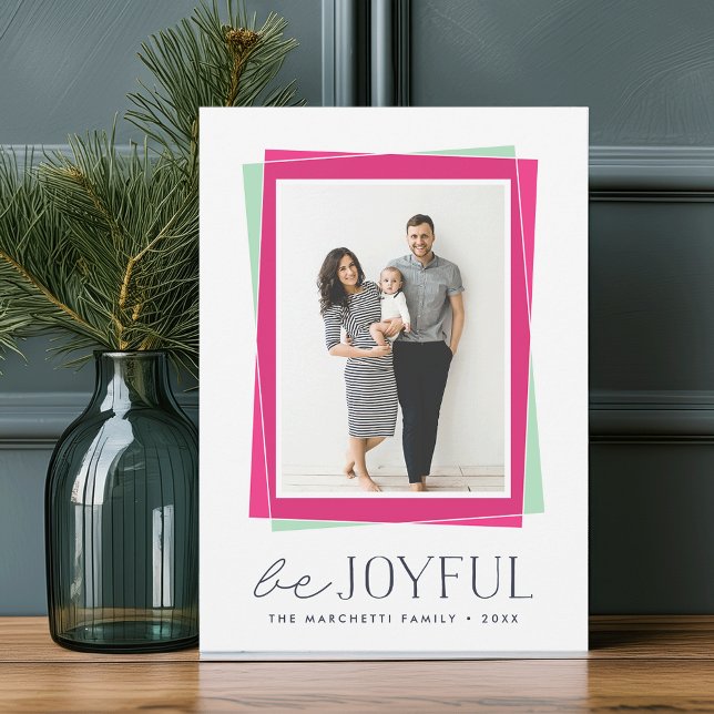 Joyful Symmetry | Modern Photo Christmas Holiday Card (Creator Uploaded)