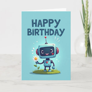 Joyful Teal Figure Card