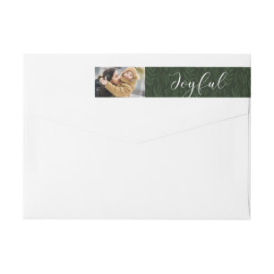 Joyful Tidings Photo Wrap Around Address Labels