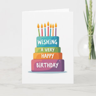 Joyful Tiered Cake Card