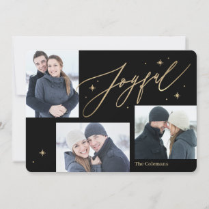 Joyful Times 3 Photos Holiday Photo Cards