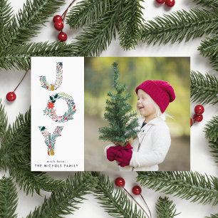 Joyful Type   Holiday Photo Card