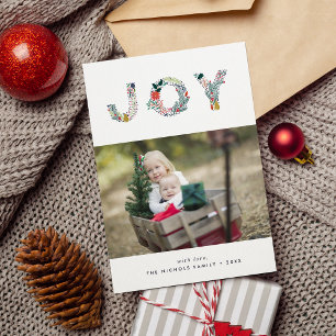 Joyful Type   Holiday Photo Card