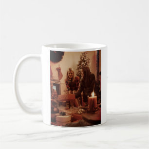 Joyful Vibes add family Christmas photo name simpl Coffee Mug