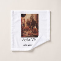 Joyful Vibes add family Christmas photo name simpl