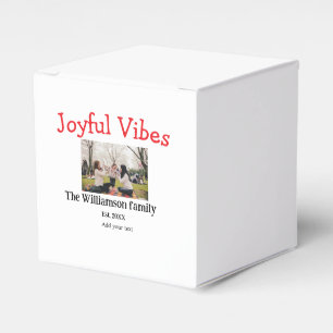 Joyful vibes Christmas holidays family photo gifts Favour Box