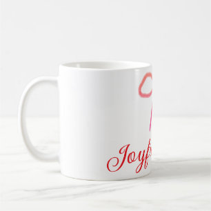 Joyful vibes christmas RED BOW holiday family name Coffee Mug
