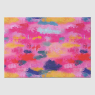 Joyful Vibrant Abstract Pink Tissue Paper