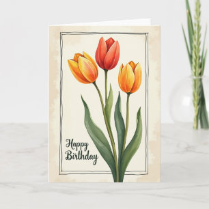 Joyful Vibrant Floral Card