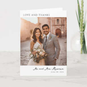 Joyful Vintage Photo Thank You Card