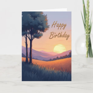 Joyful Vista Birthday Card