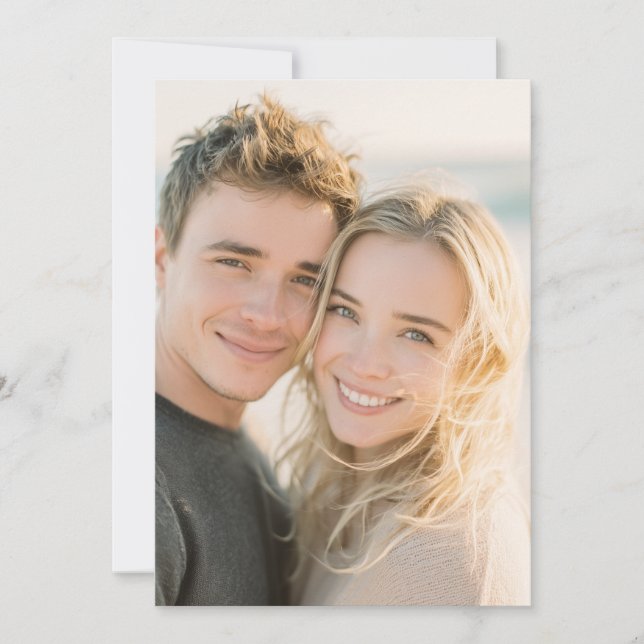 Joyful Warm Realistic Photo Invitation (Front)