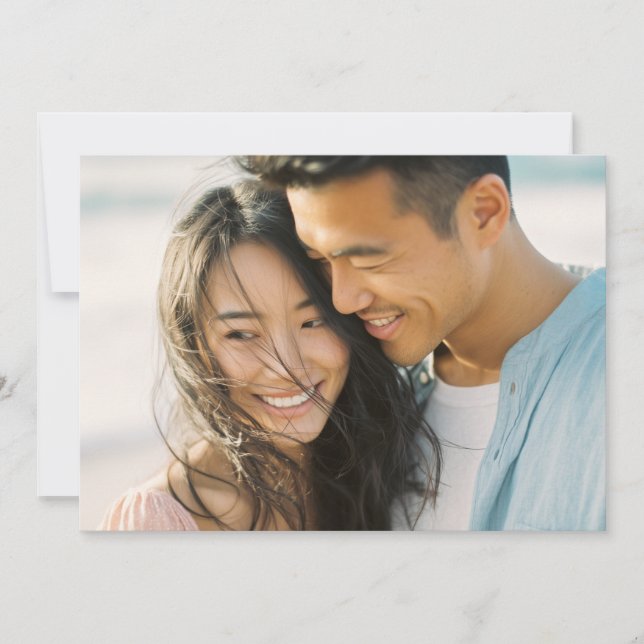 Joyful Warm Realistic Photo Invitation (Front)