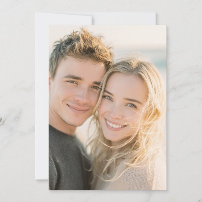 Joyful Warm Realistic Photo Invitation (Front)