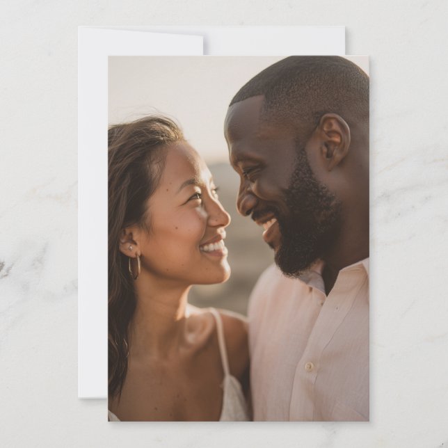 Joyful Warm Realistic Photo Invitation (Front)