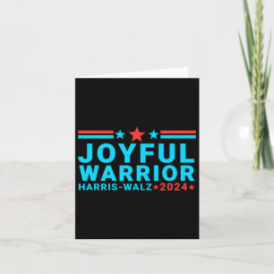 Joyful Warrior Kamala Harris Tim Walz Waltz 2024 Card