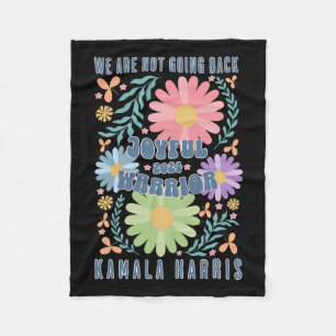 Joyful Warrior Kamala Harris Waltz 2024 We're Not Fleece Blanket