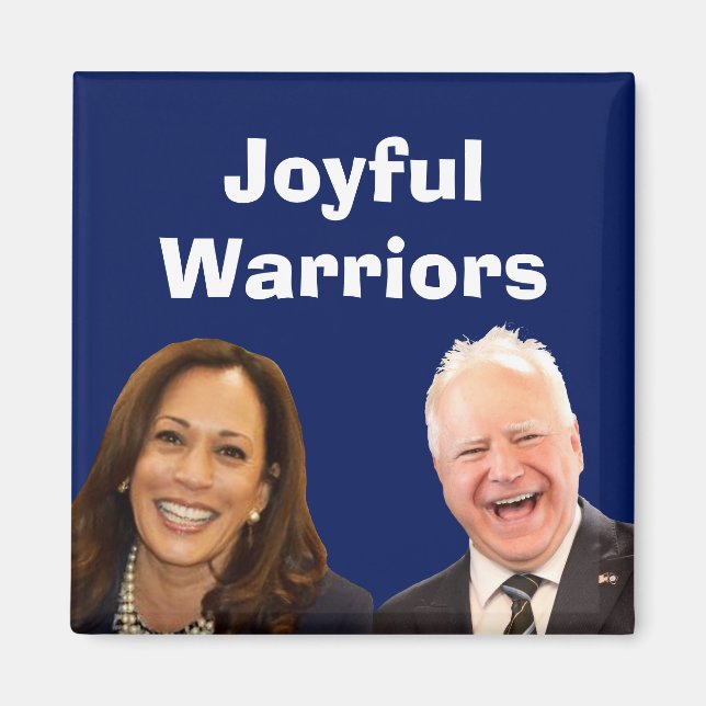 Joyful Warriors Harris and Walz Magnet (Front)