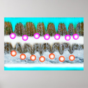 Joyful water spirits art poster