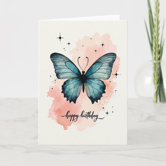 Joyful Watercolor Insect Card (Front)