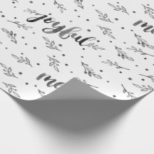 Joyful Watercolor Wrapping Paper