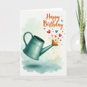 Joyful Watering Can Card