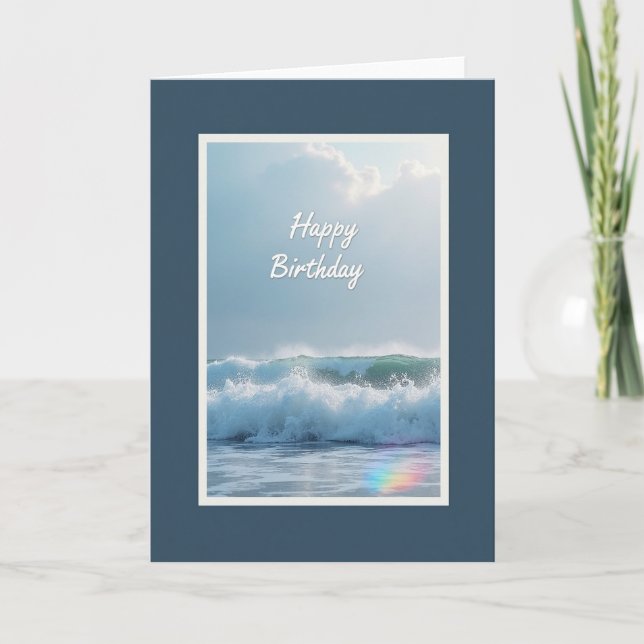Joyful Wave Birthday Card (Front)