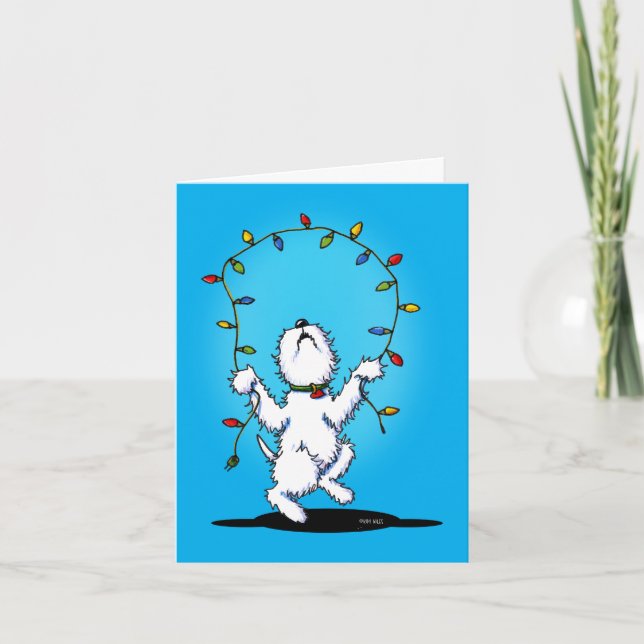 Joyful Westie Christmas Cards (Front)