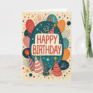 Joyful Whimsical Birthday Card