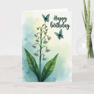 Joyful White Bellflower Card
