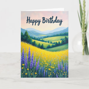 Joyful Wildflower Vista Card