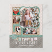 Joyful Wishes Christmas 6 Custom Photo Collage