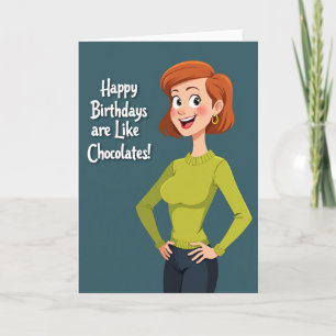Joyful Woman Birthday Card