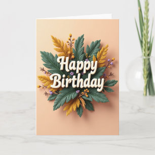 Joyful Wreath Birthday Card