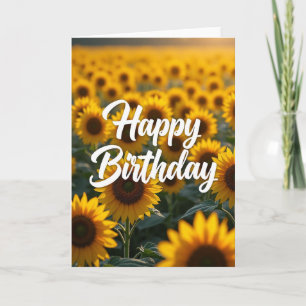 Joyful Yellow Field Card