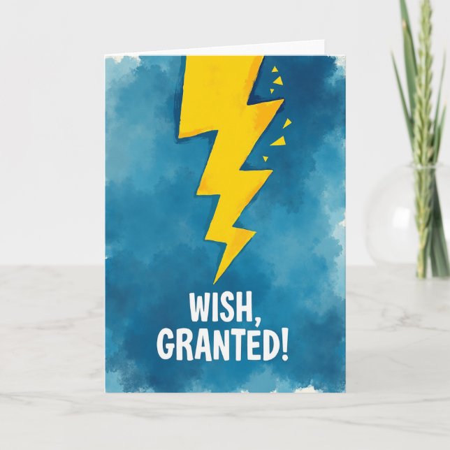 Joyful Yellow Flash Card (Front)