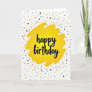 Joyful Yellow Splash Card