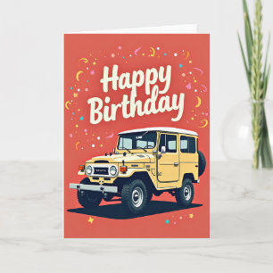 Joyful Yellow Truck Card