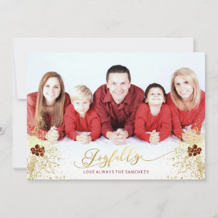 Joyfully Confetti Card w/white envelopes included