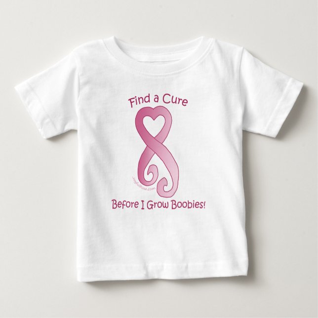 JoyfulRose Child's Ribbon Heart Baby T-Shirt (Front)