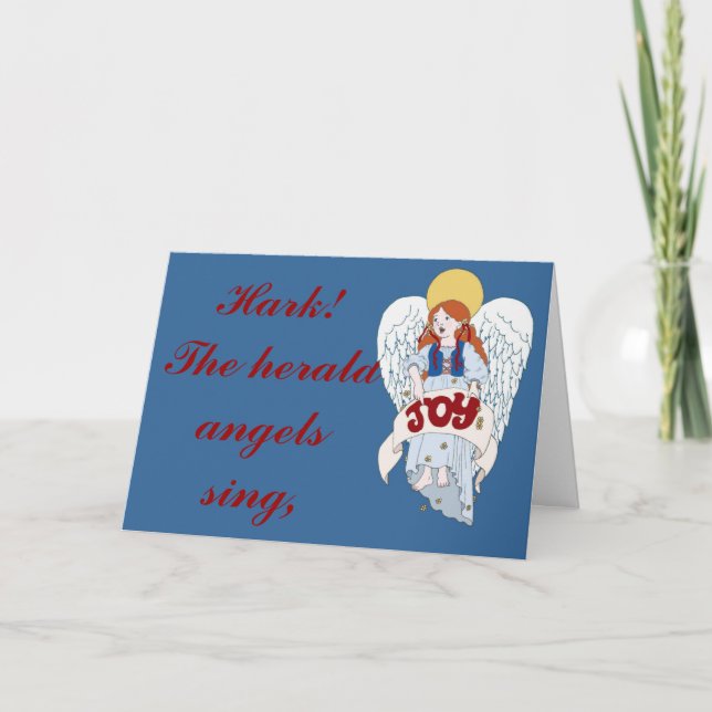 Joyous Angel Holiday Card (Front)