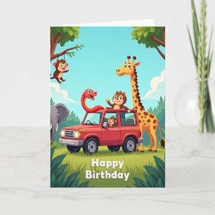 Joyous Birthday Safari Adventure Card