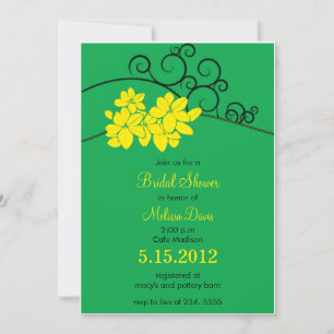 Joyous Blooms - Floral Bridal shower invitations