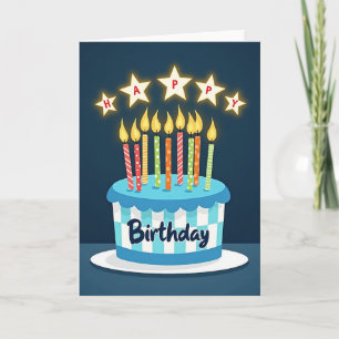 Joyous Cake Celebration Card