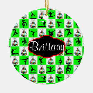JOYOUS CUSTOM GYMNASTICS CHRISTMAS Ornament